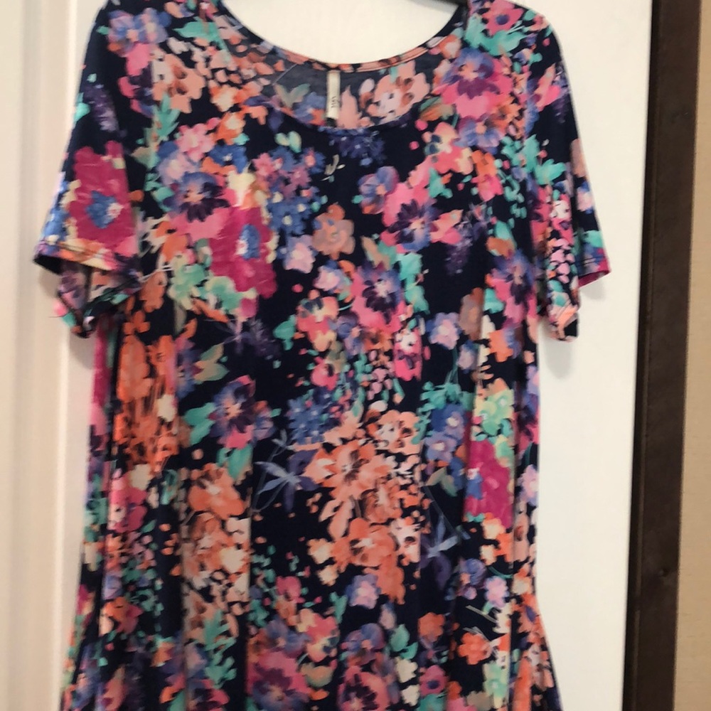 Floral print dress-with pockets